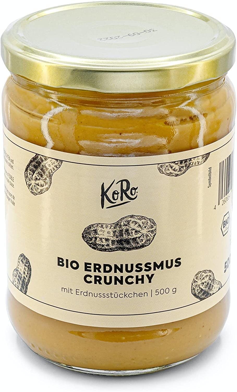 Purée de cacahuètes crunchy bio 500 g 2/7