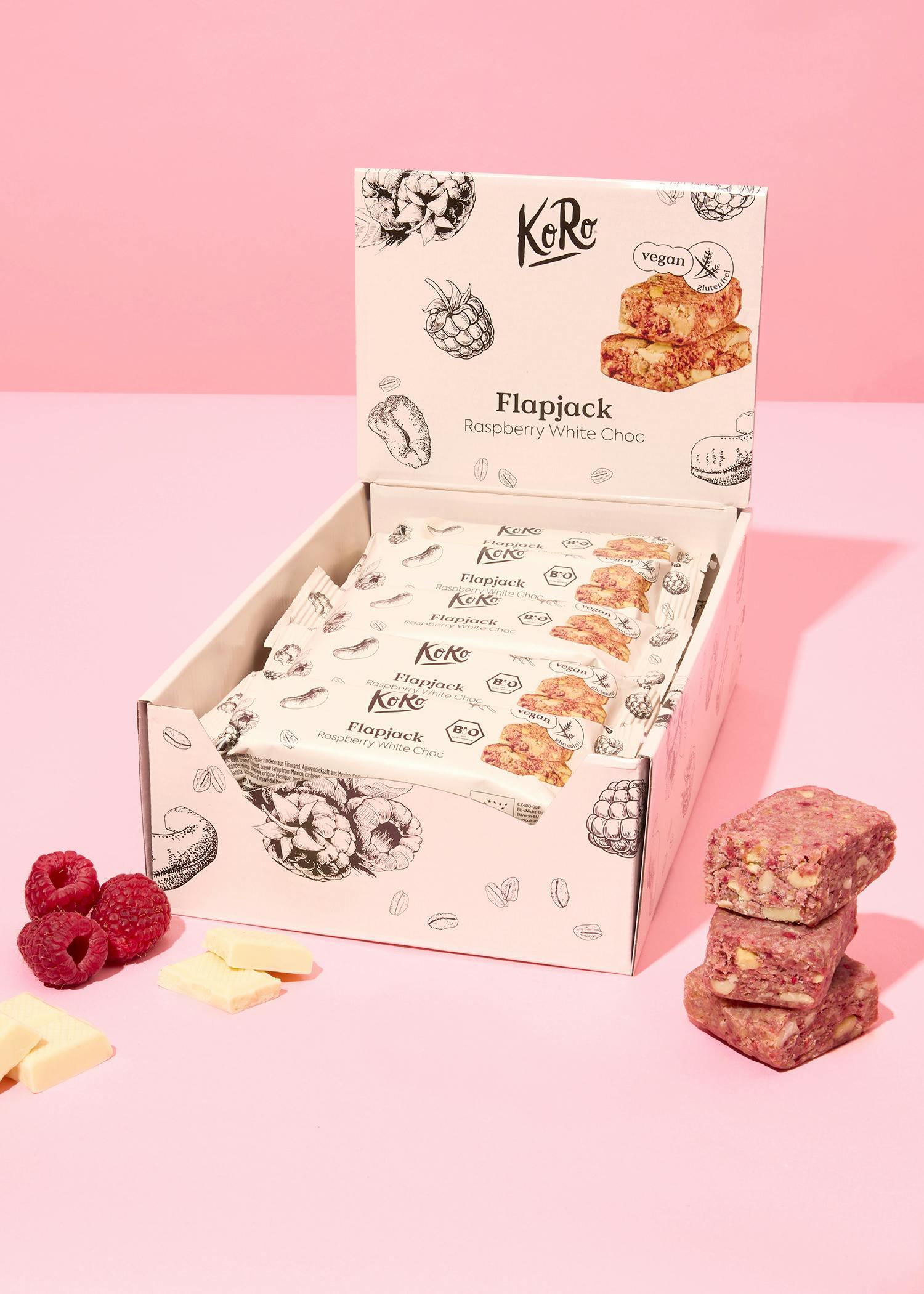 Barre d'avoine framboise chocolat blanc bio 15 x 60 g 2/7