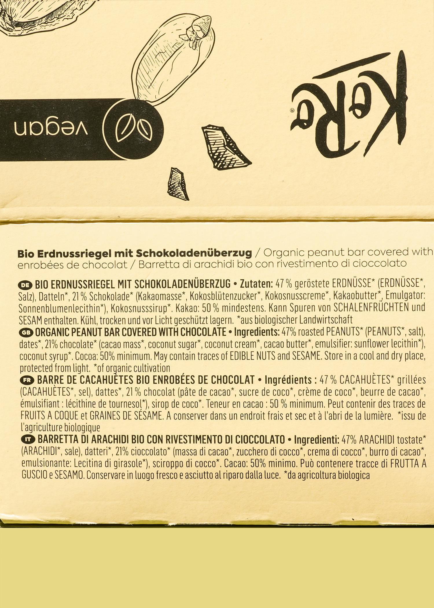Barretta alle arachidi con cioccolato bio | 12 x 50 g 4/7