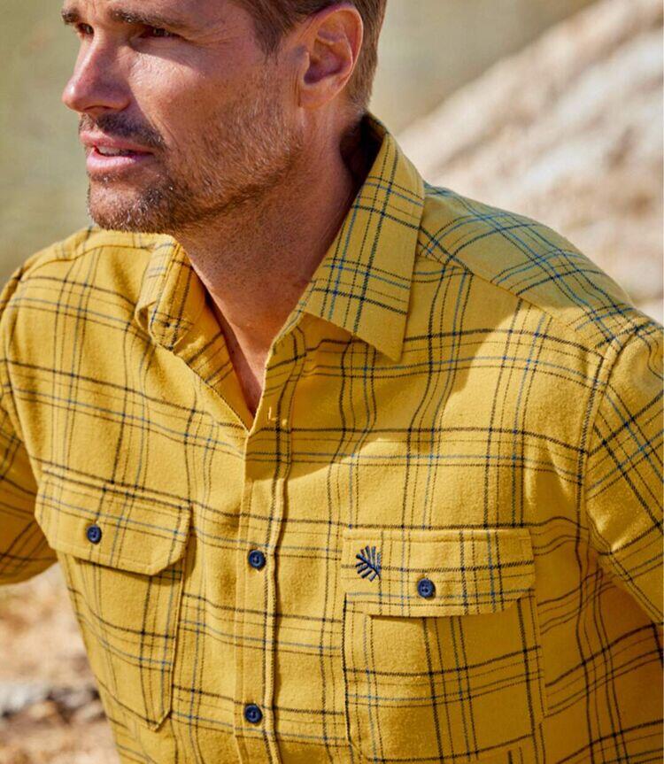Chemise Flanelle Jaune à Carreaux 2/7