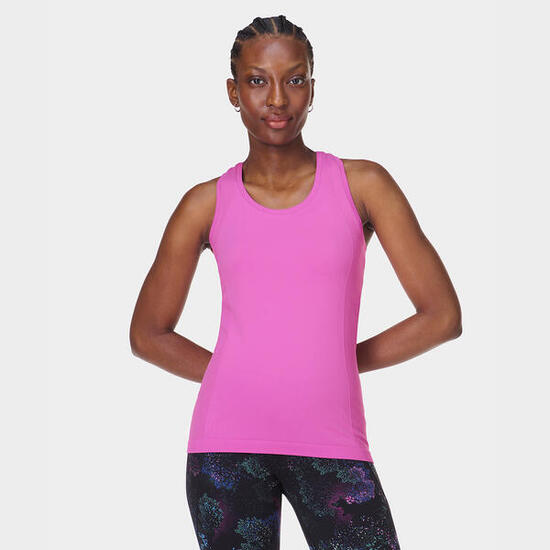 SWEATY BETTY Athlete Seamless Workout Tank Top OCEAANBLAUW S