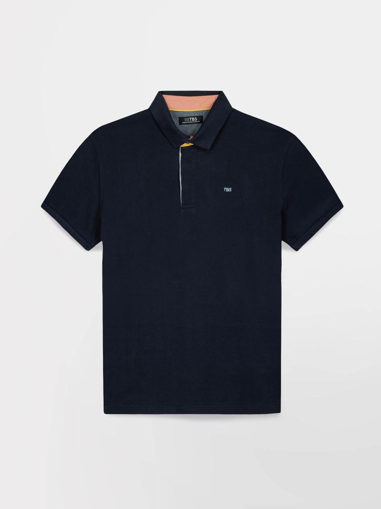 Polo manches courtes homme CLIDEPOL Navy - 100% coton 4/6