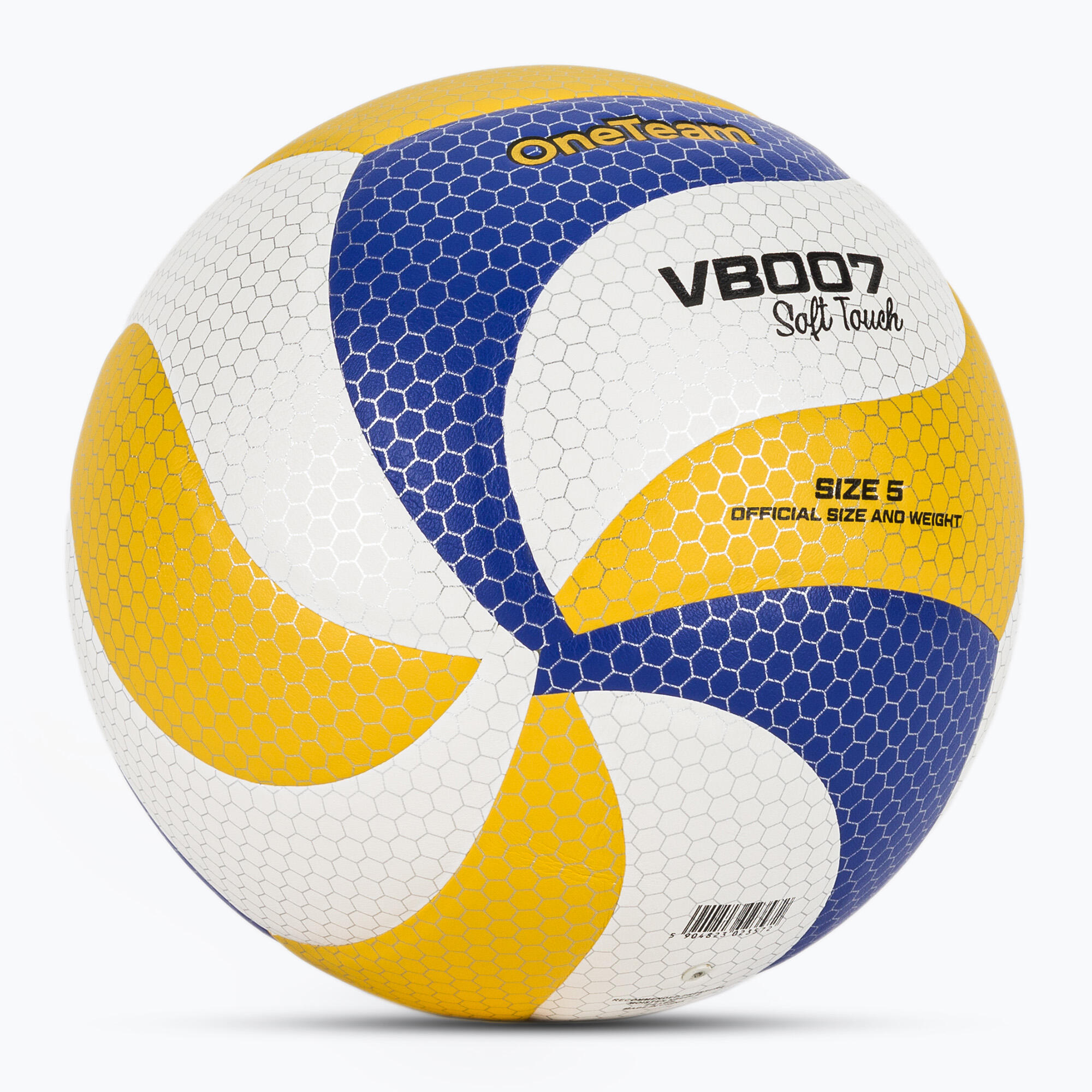 Volleybal OneTeam VB007 geel/blauw/wit maat 5 2/4