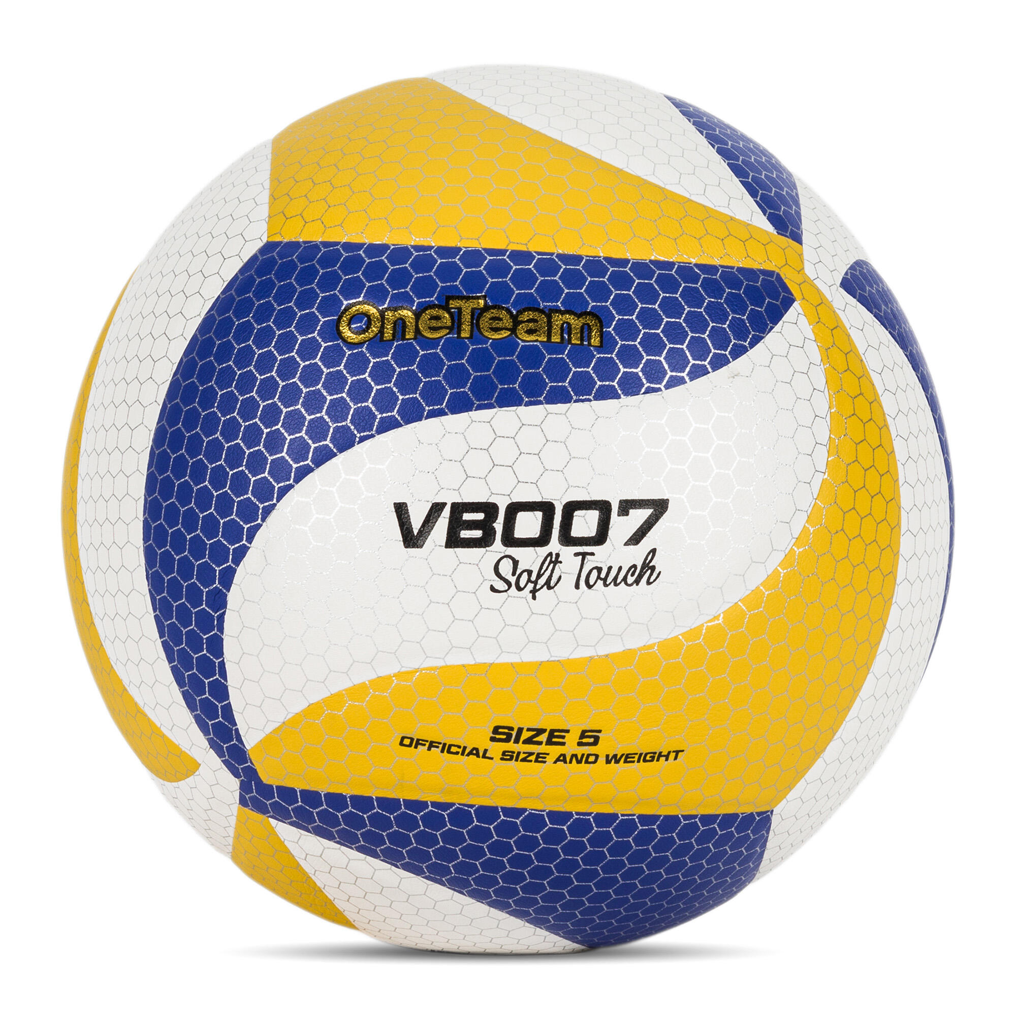 Volleybal OneTeam VB007 geel/blauw/wit maat 5 4/4