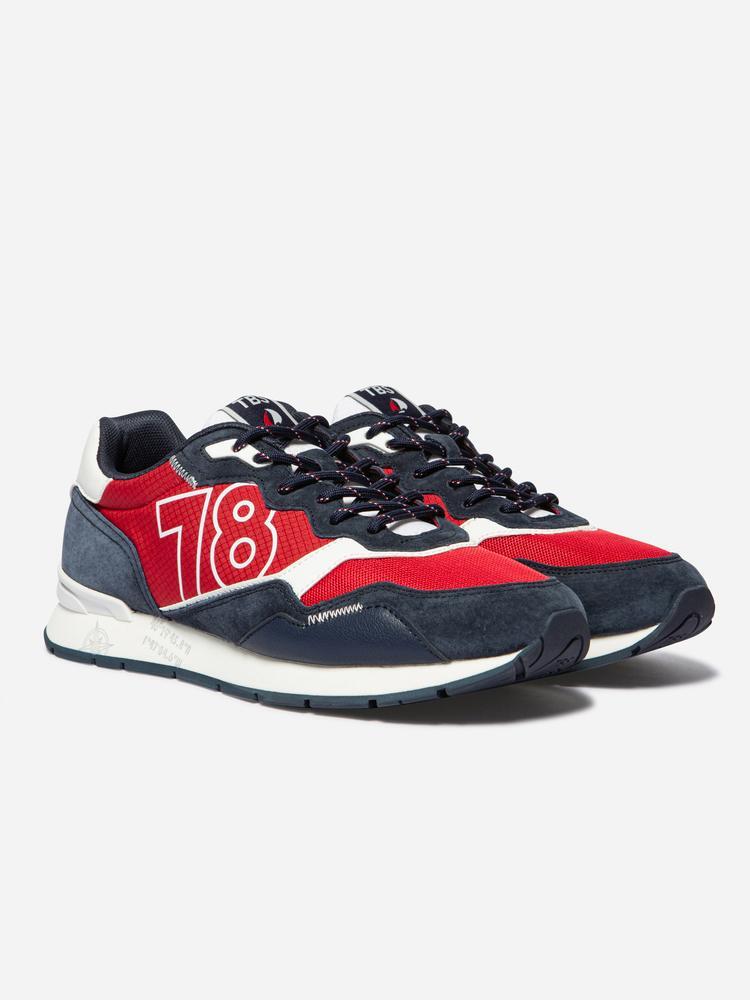 Chaussures de running homme DJONBOT Rouge / Navy 4/5