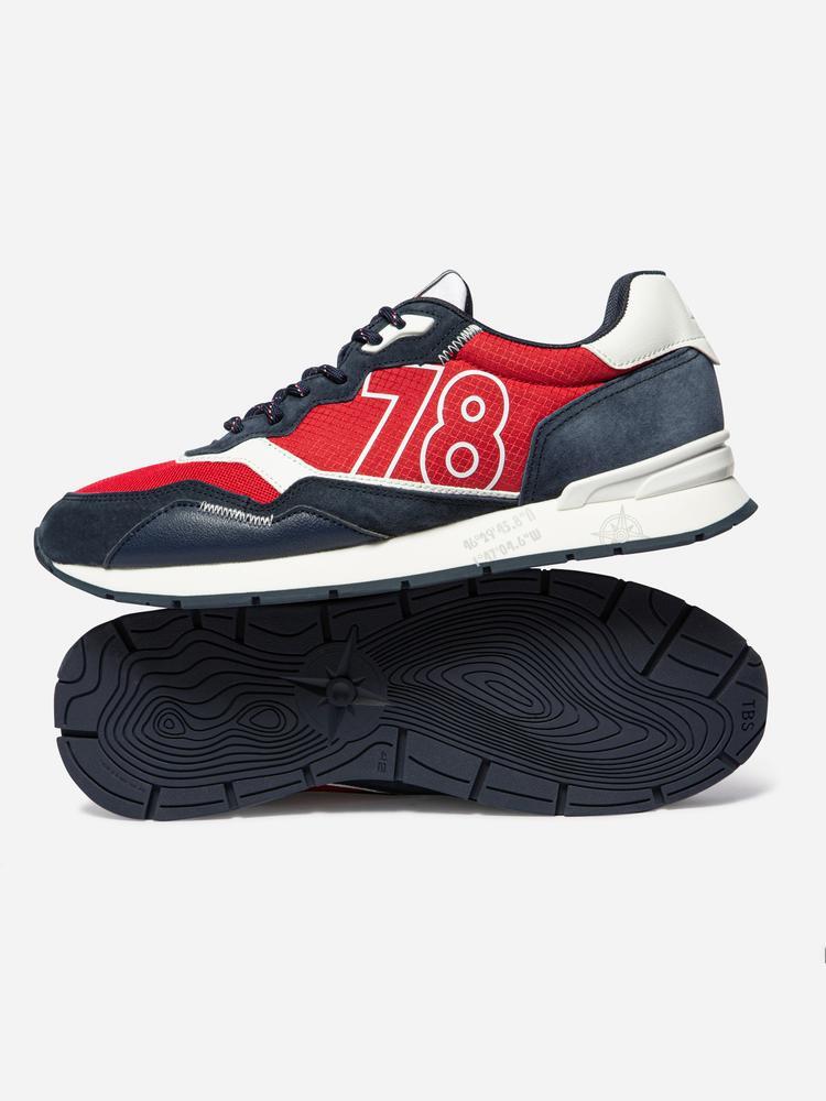 Chaussures de running homme DJONBOT Rouge / Navy 3/5