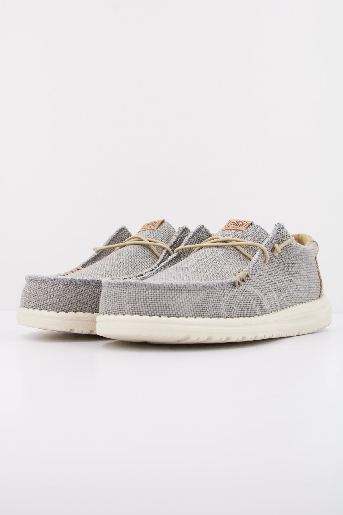 Sneakers Hey Dude Model Wally Braided Kleur Grijs 2/5