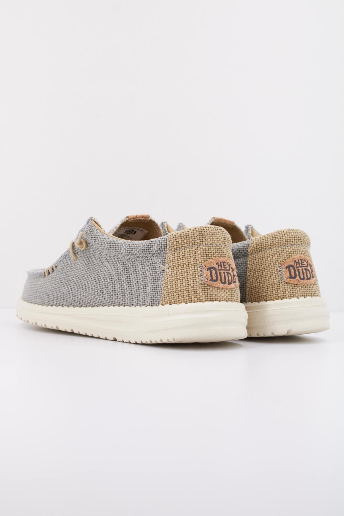 Sneakers Hey Dude Model Wally Braided Kleur Grijs 4/5