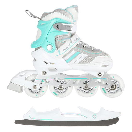 Rollers avec patin de hockey Nils Extreme NH18191 2 en 1