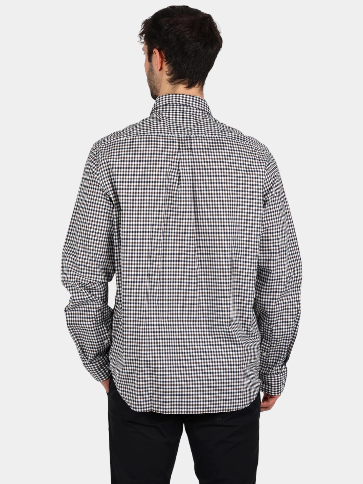 Chemise Homme Stretch Poplin Gingham Shirt 3/5