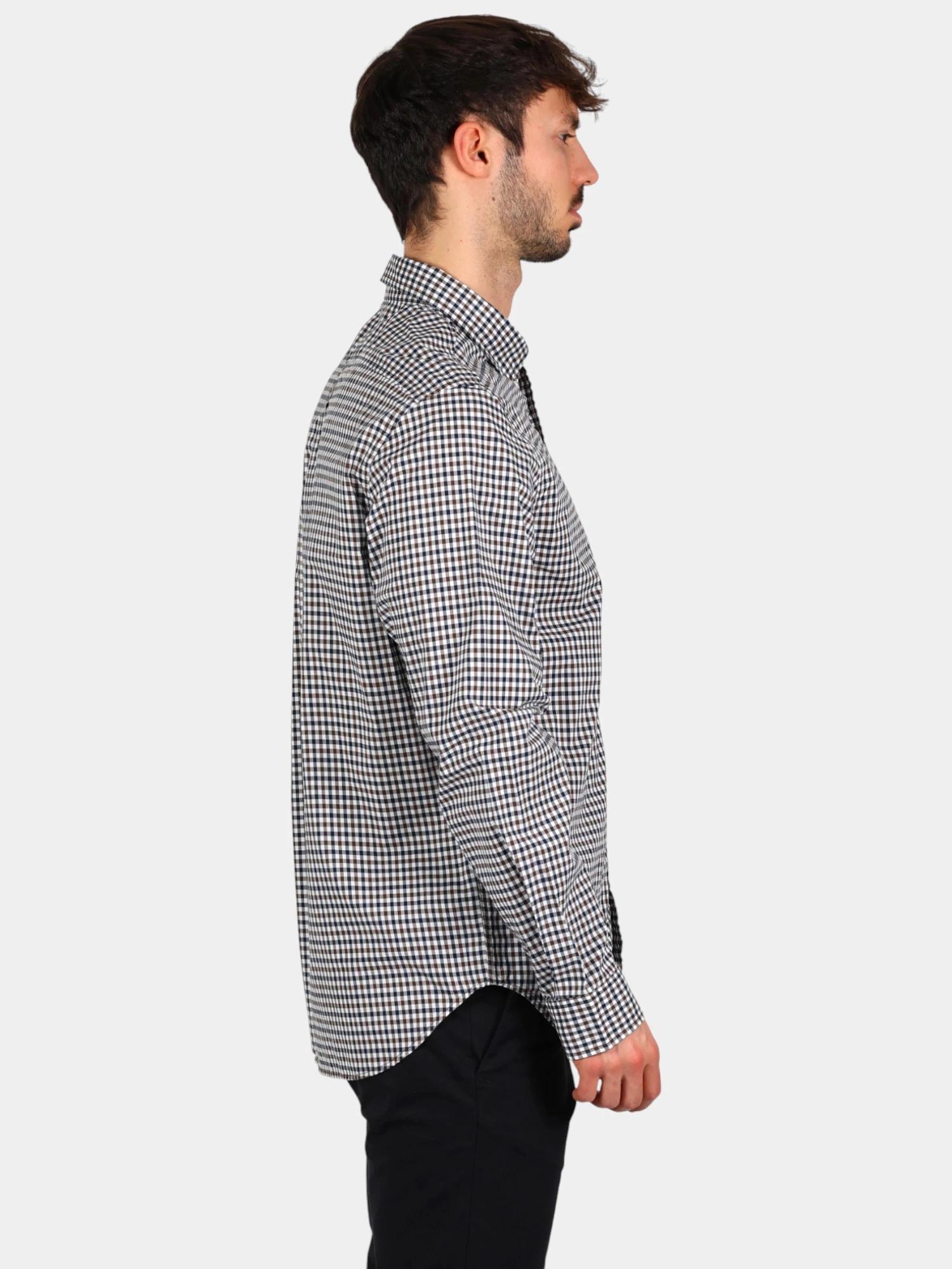Chemise Homme Stretch Poplin Gingham Shirt 2/5