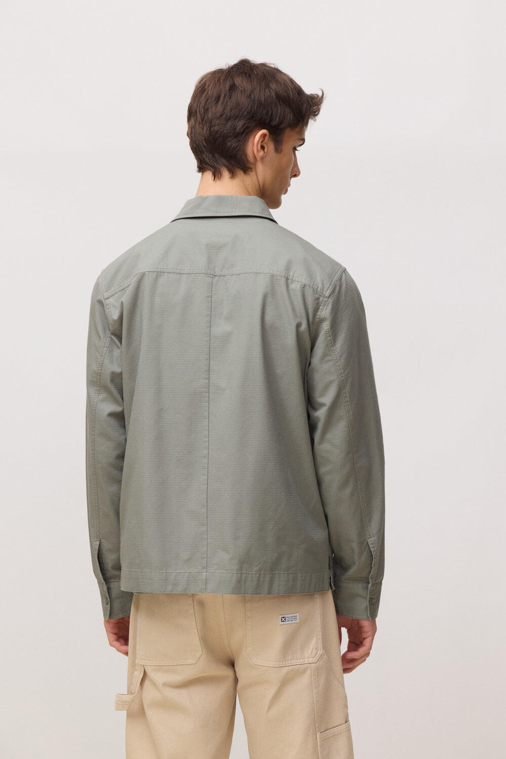 Camisa Blue Banana Ripstop Olive Green de 100% Algodón 2/4