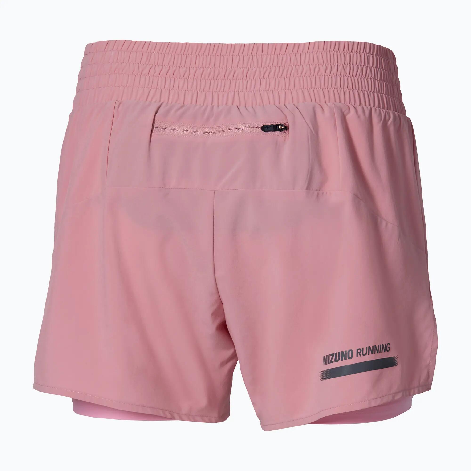 Spodenki do biegania damskie Mizuno Active 2in1 4.5 3/4