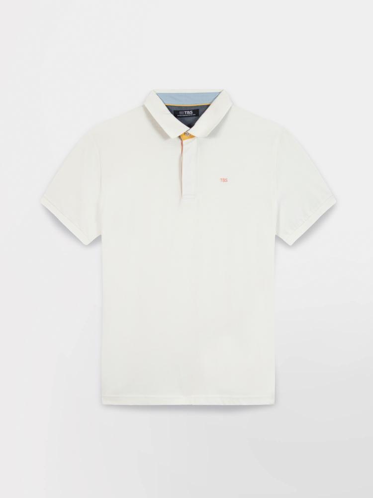 Polo manches courtes - Homme - Coupe ajustée - CLIDEPOL - Blanc 3/6