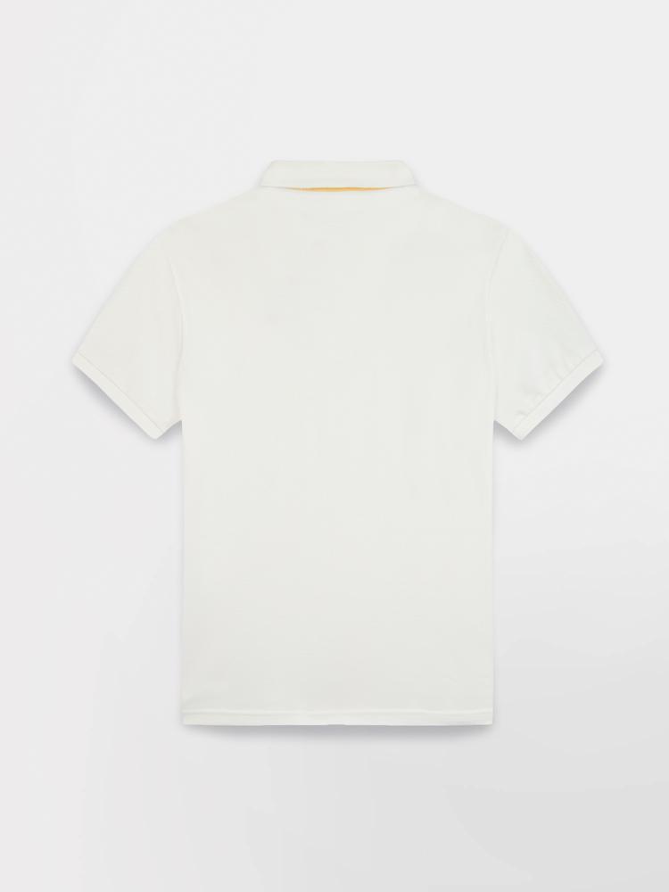 Polo manches courtes - Homme - Coupe ajustée - CLIDEPOL - Blanc 4/6