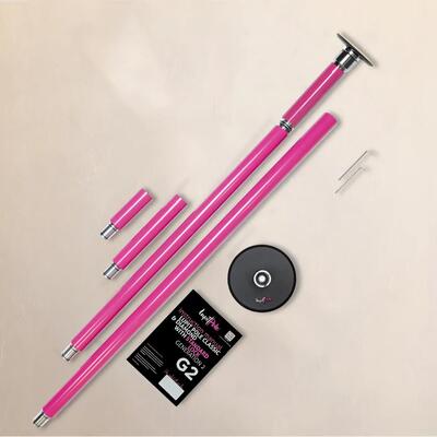 Classic G2 Standard Lock palo da pole dance portatile ROSA 45mm