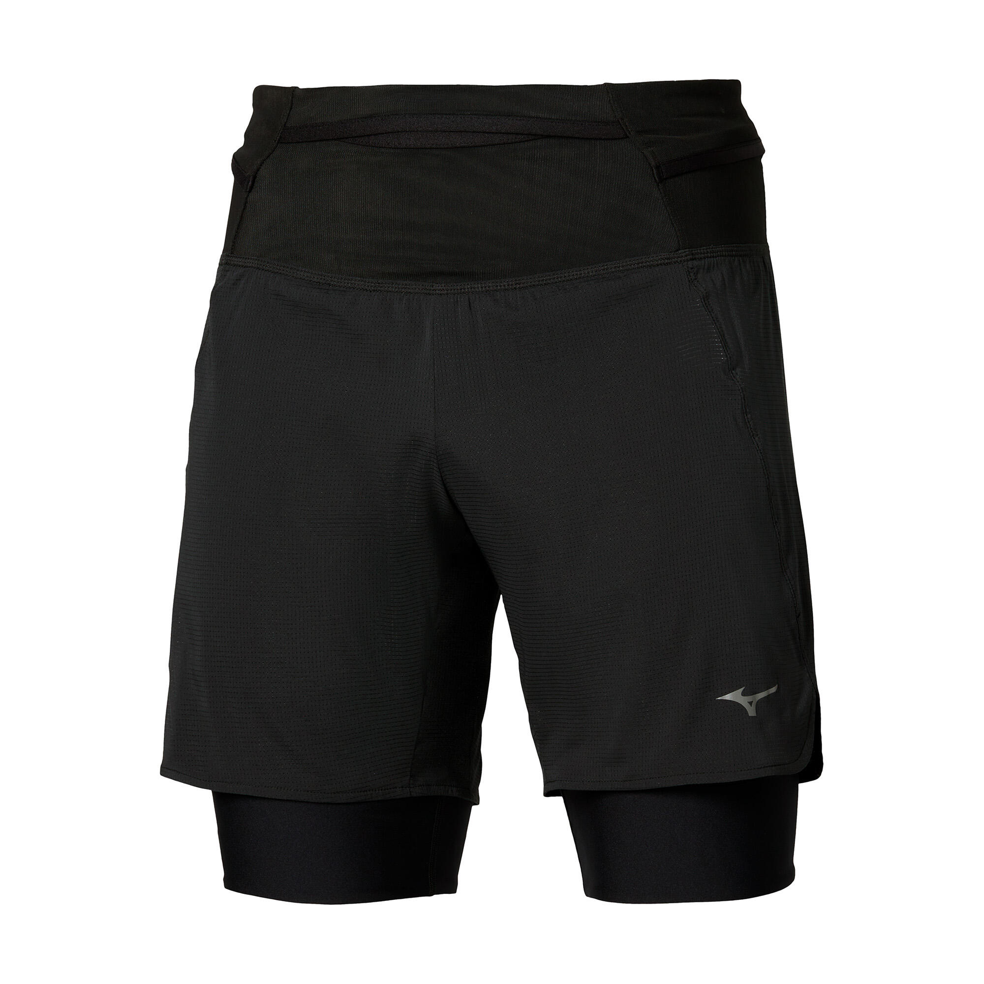 Spodenki do biegania męskie Mizuno Trail Multipocket 2in1 2/2