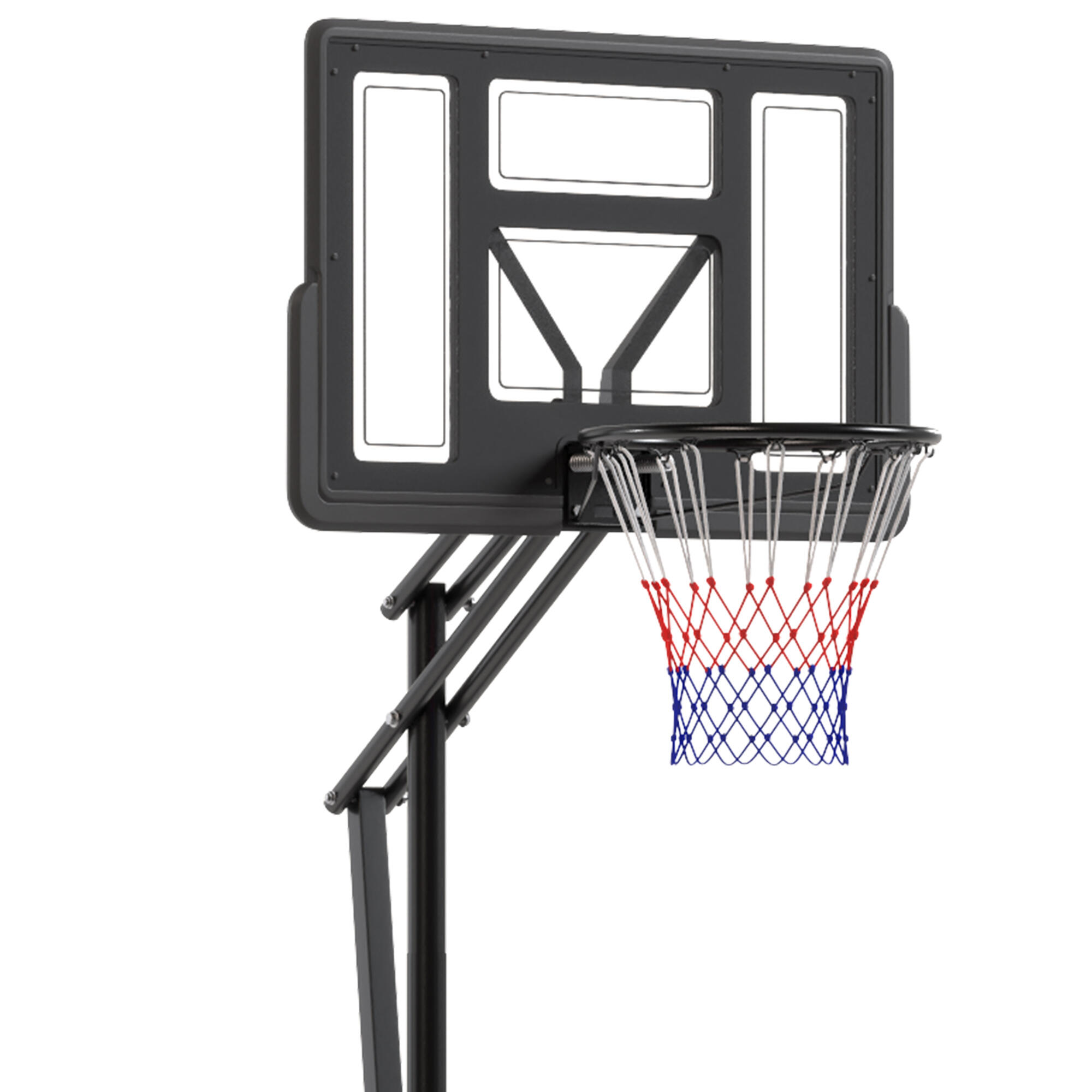 Tabela de basquetebol 120x120x370 cm preto SPORTNOW 5/5