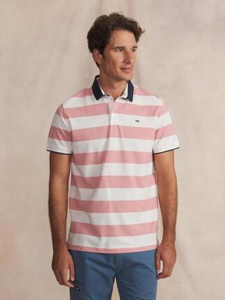 Polo - loisirs - homme - manches courtes ajusté - GOVANPOL - bleu
