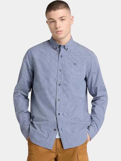 Camicia Uomo Micro Plaid Poplin