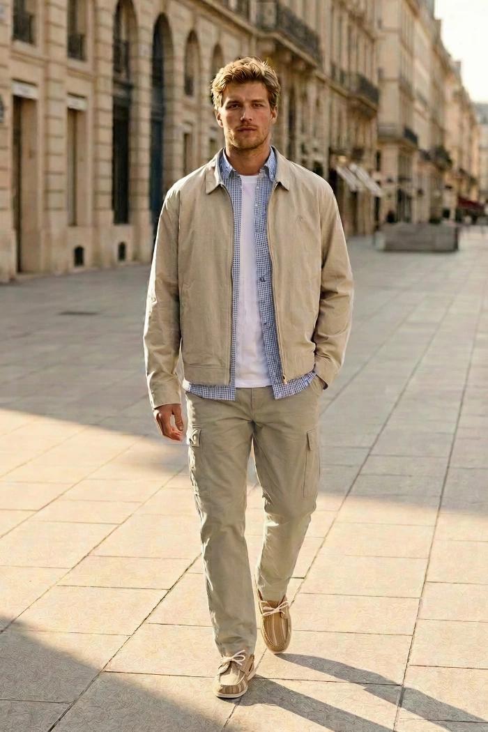 Jacke Herren DWR Stratham Cotton Bomber 5/6