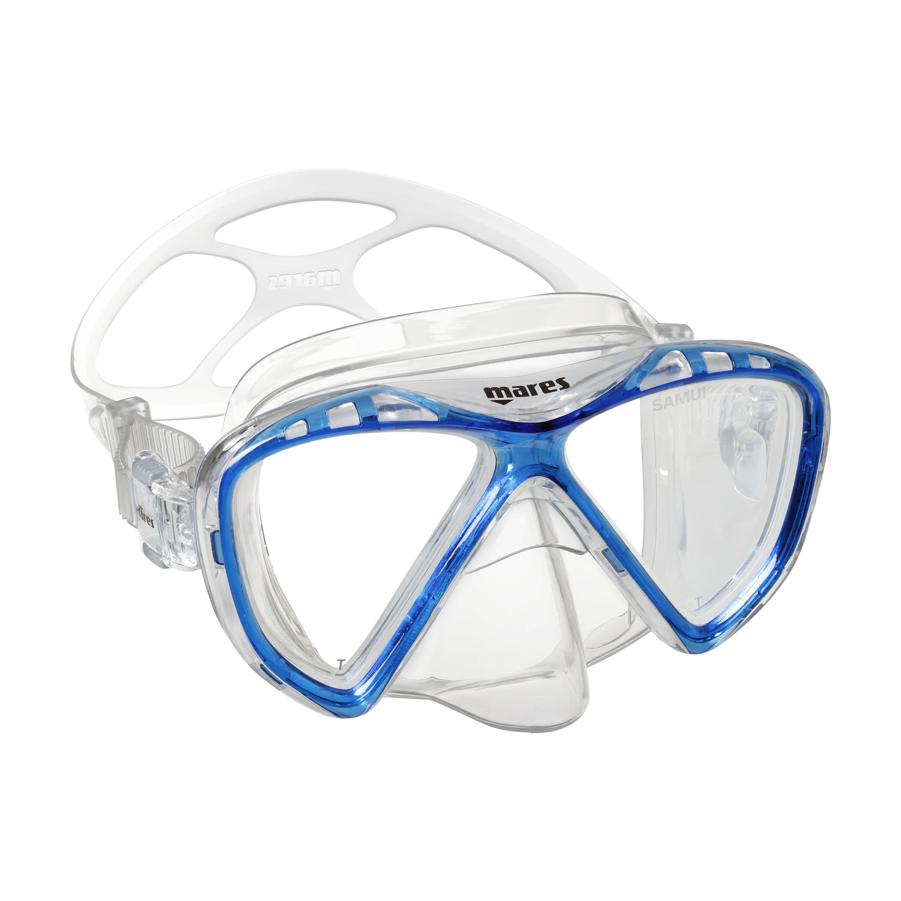 Máscara Snorkeling Duplo Vidro Samui Mid Silicone Ez Adjust 360 Compacta 2/2
