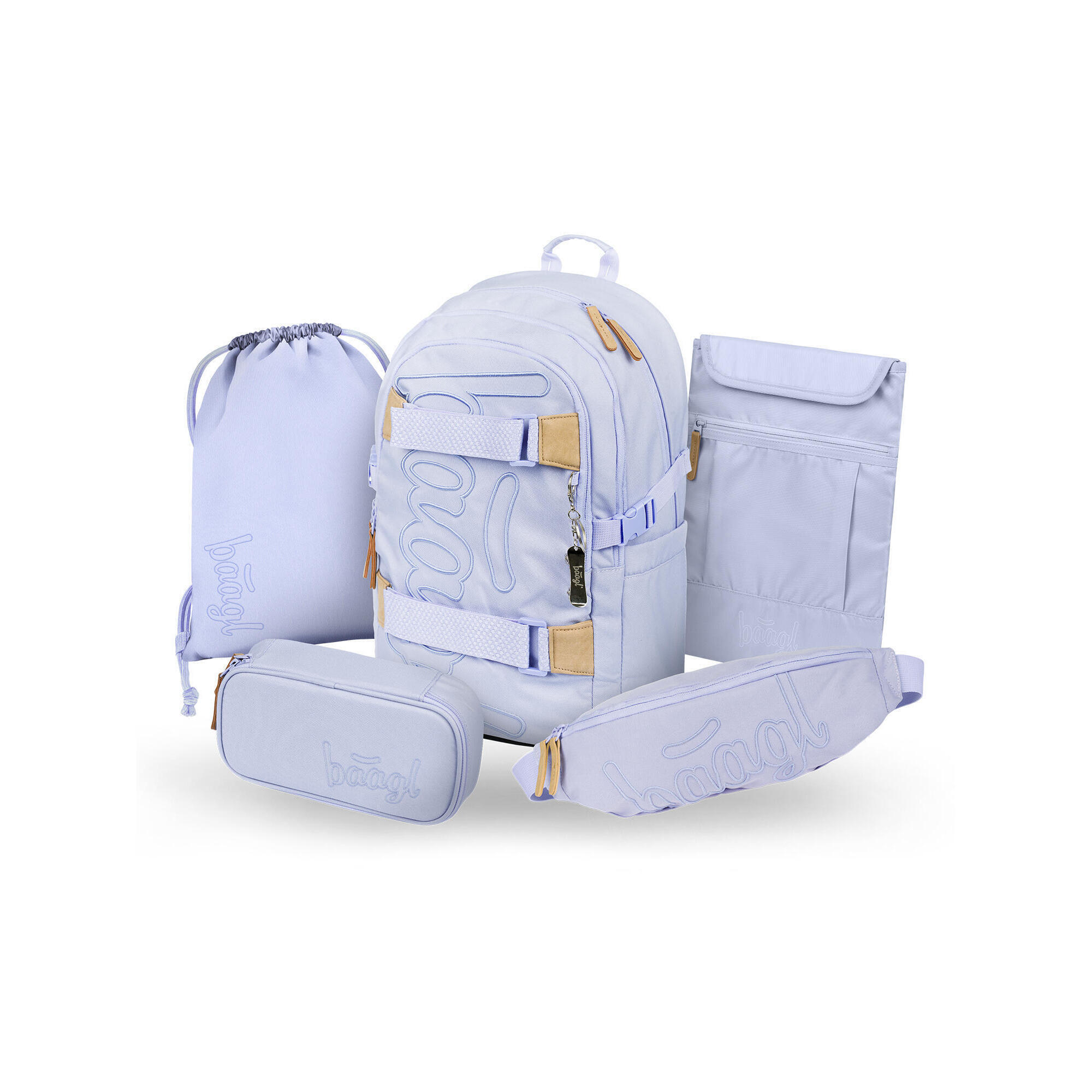 BAAGL Školní set Skate Lilac III