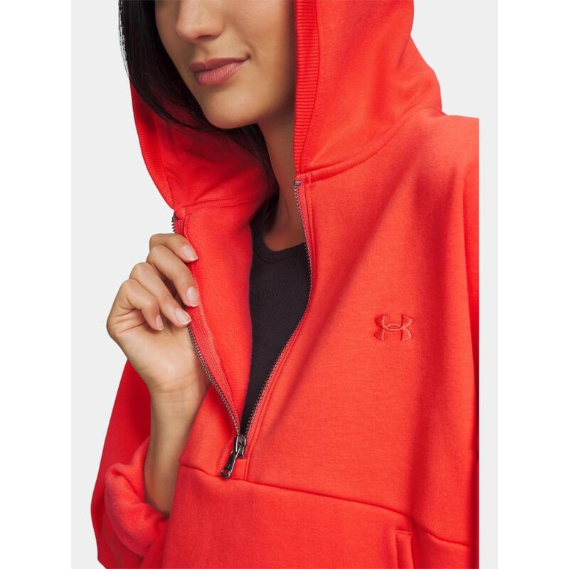 Pulover cu gluga UA Icon Fleece HZ Hoodie femei