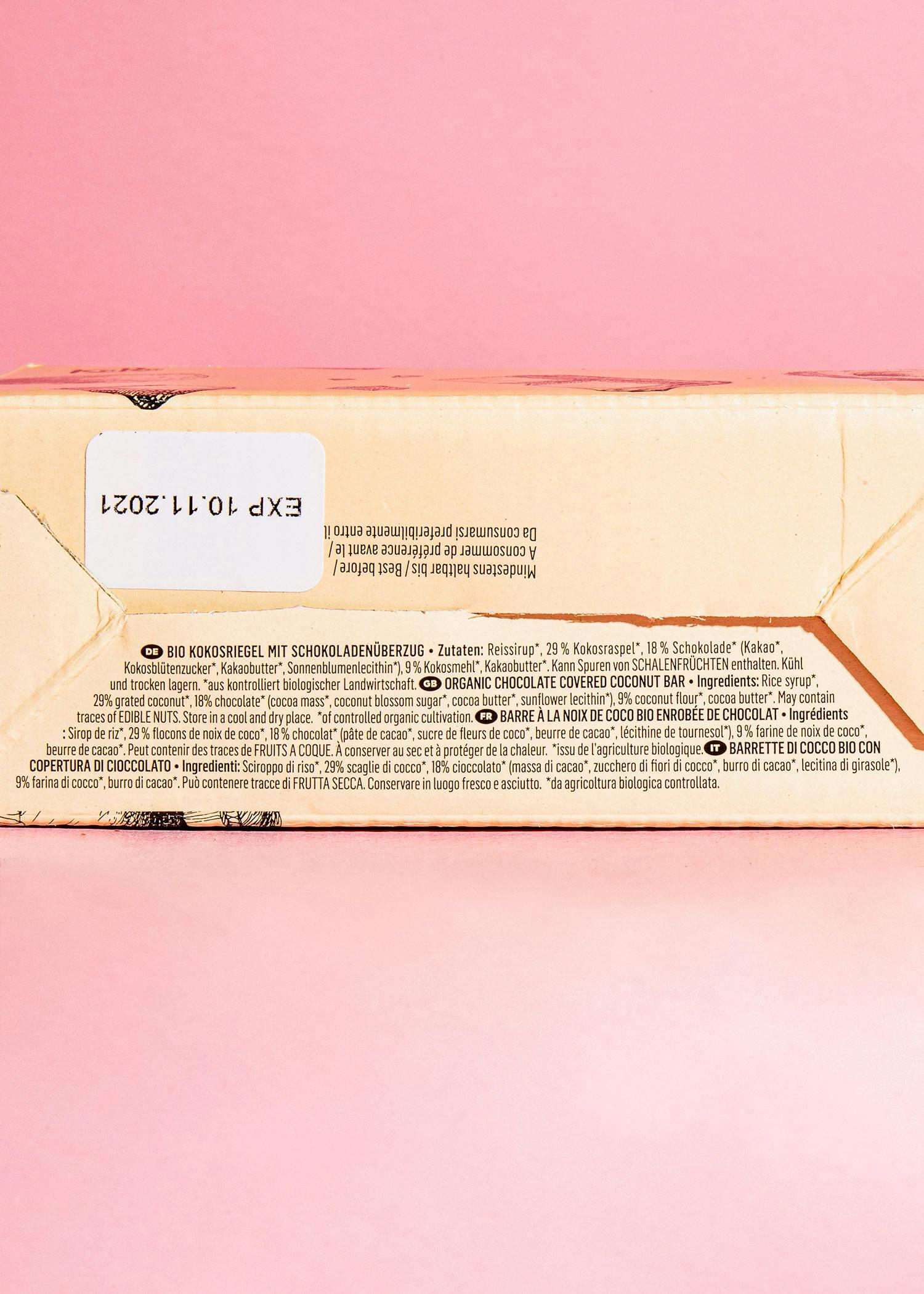 Barrette al cocco e cioccolato bio | 10 x 30 g 5/7