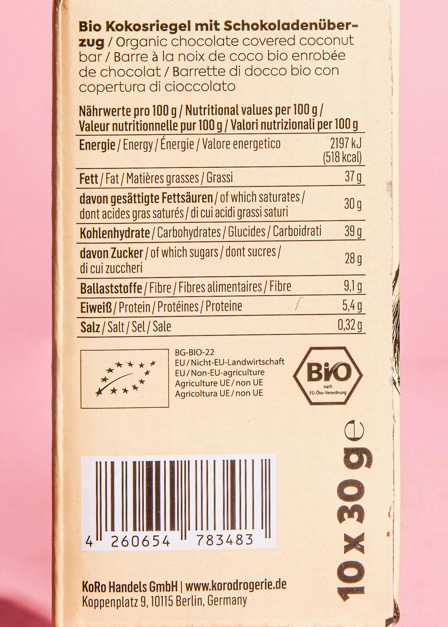 Barrette al cocco e cioccolato bio | 10 x 30 g 4/7