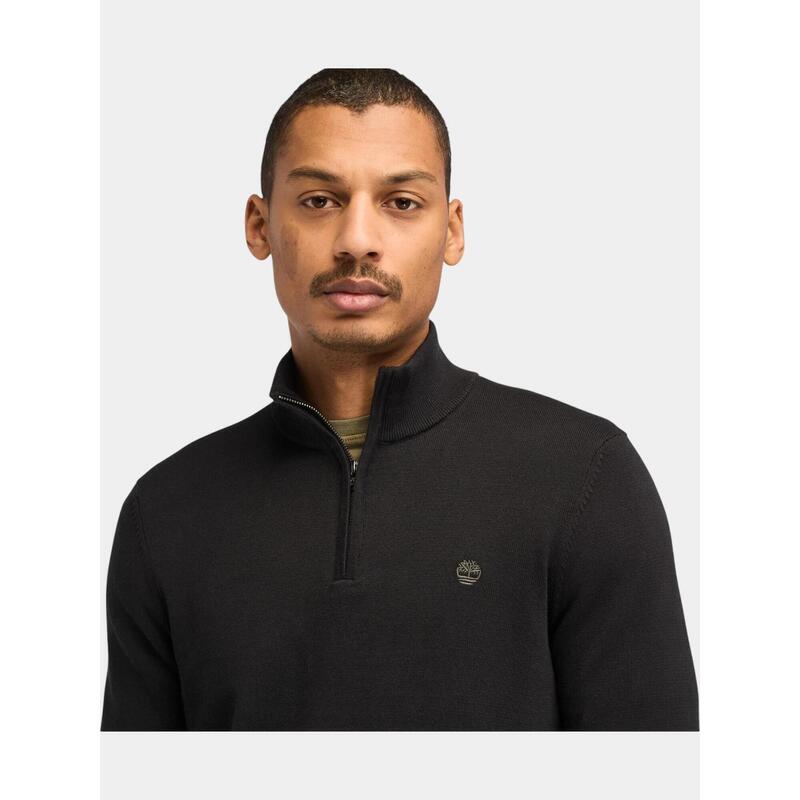 Cardigan Cotton Yd 1/4 Zip Sweater barbati