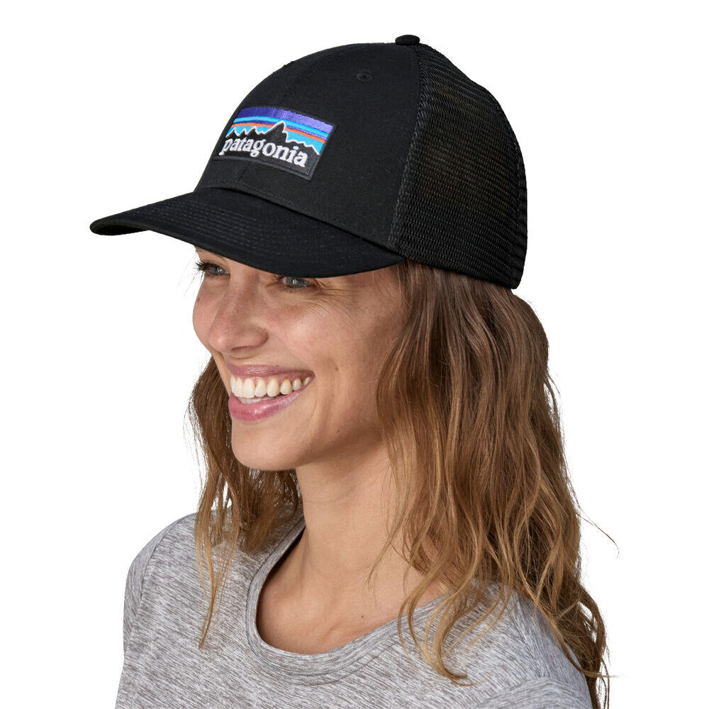 Patagonia P-6 Logo LoPro Trucker Cap - one size, zwart 3/5