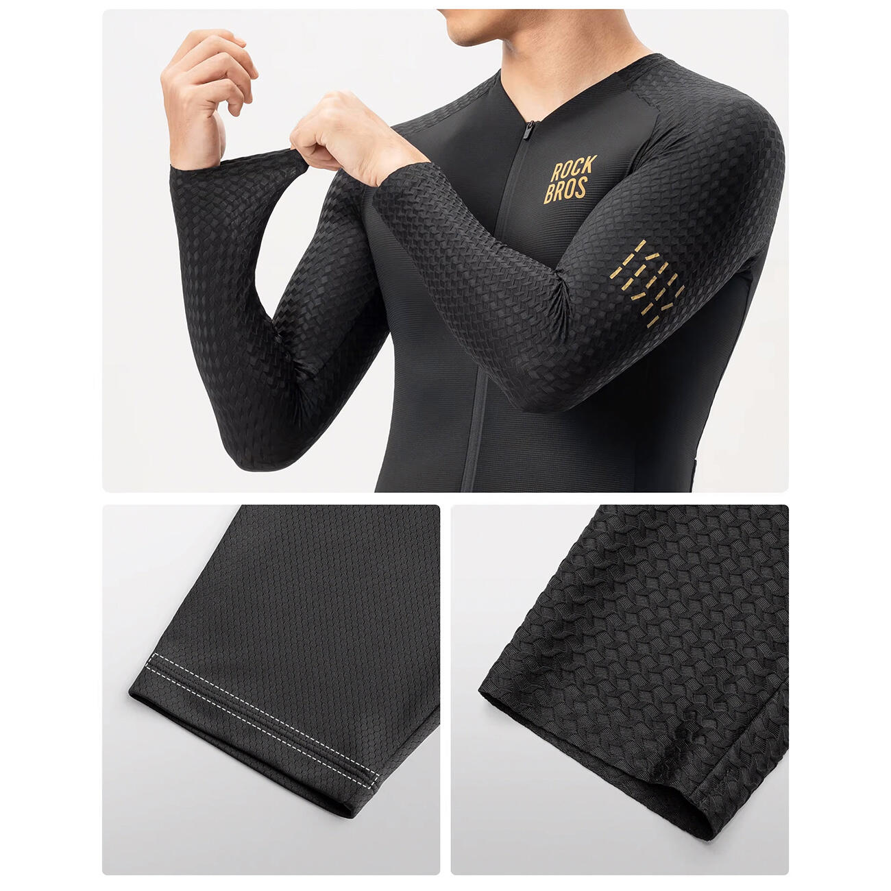 Rockbros Diamond fietsshirt met lange mouwen 6/7