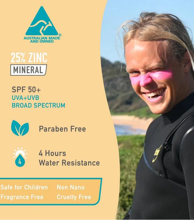 Sun Zapper Pink Zinc Stick SPF 50+ 3/4