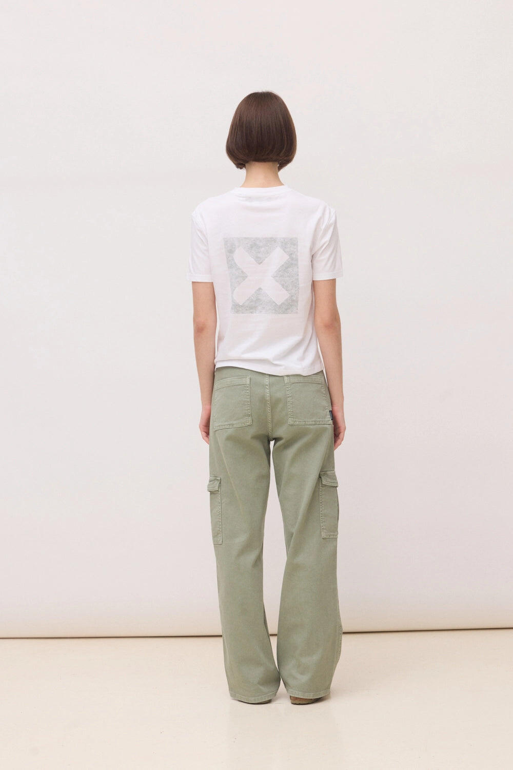 Pantalón Mujer Blue Banana Cargo Sage de 100% Algodón 2/4