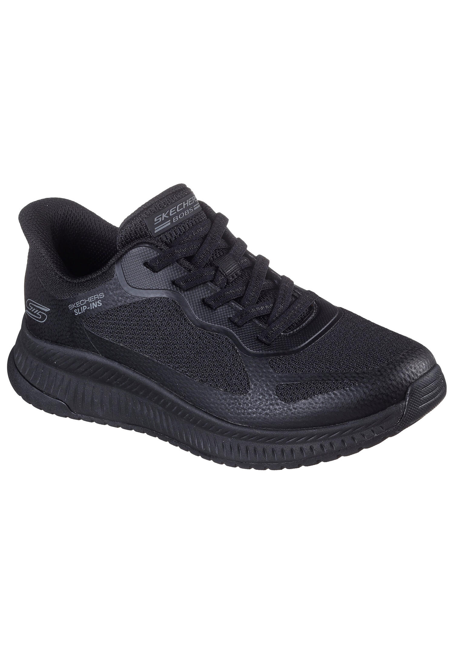Skechers Damen BOBS Squad 4 Slip-ins Staple Look 117624 BBK Black 2/4