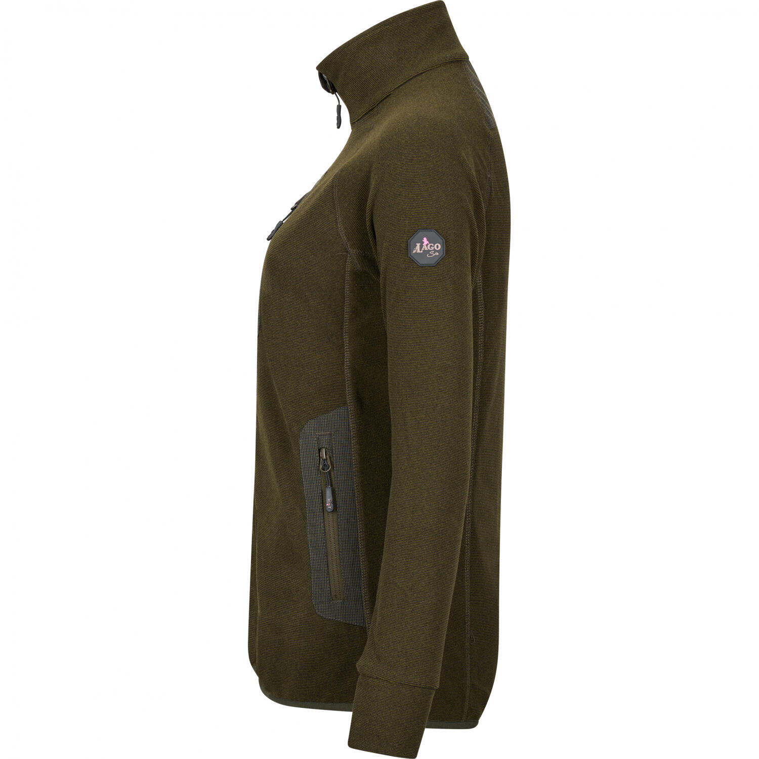 il Lago Sie Fleecejacke Lavea Damen (Oliv) Größe S 3/5