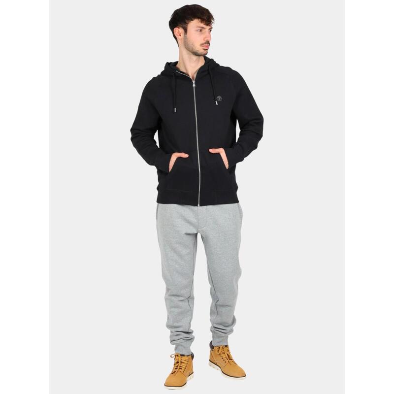 Pulover cu gluga Brushed Back Full Zip Hoodie barbati
