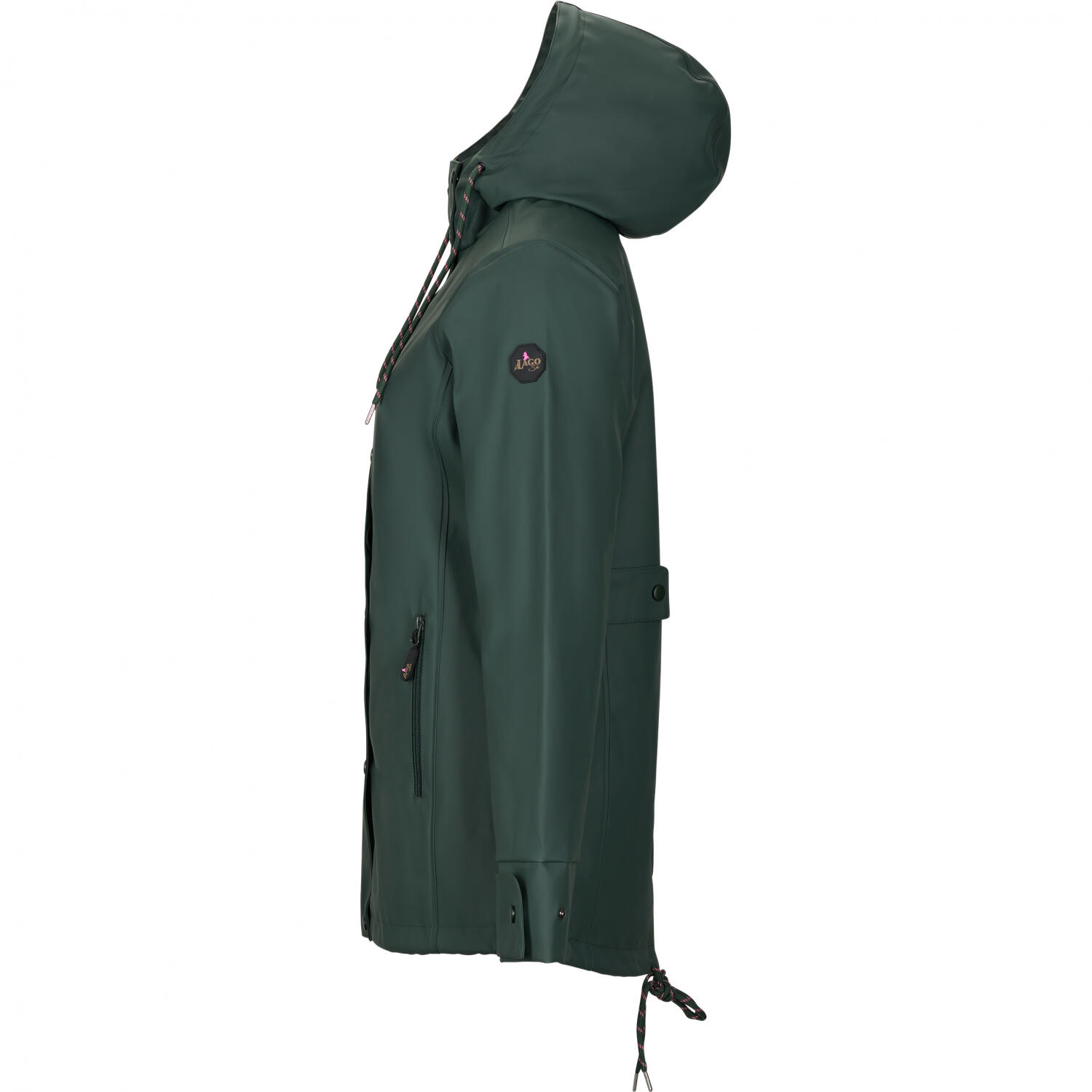 il Lago Sie Regenjacke Hirschlein Damen (Oliv) Größe L 3/5