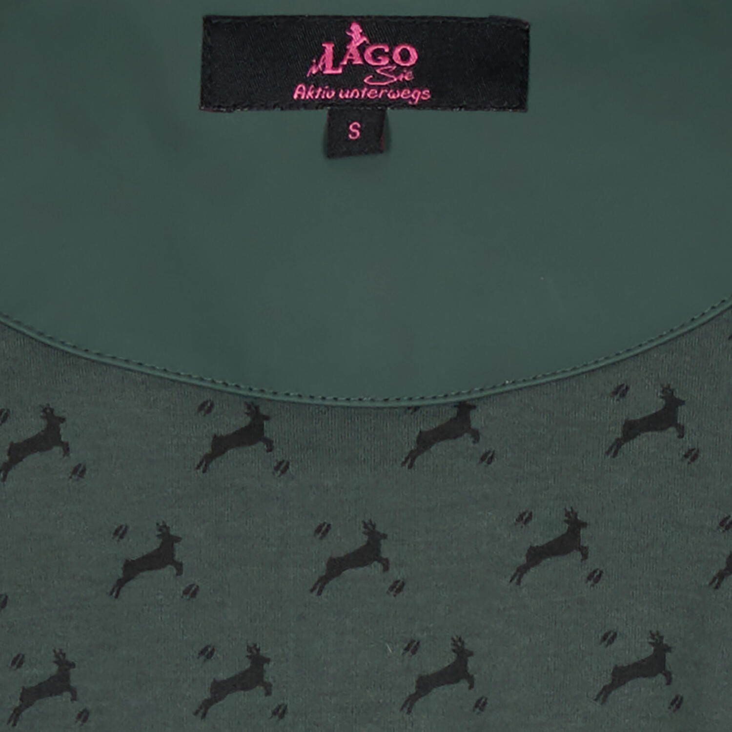 il Lago Sie Regenjacke Hirschlein Damen (Oliv) Größe L 5/5