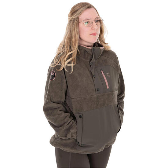 Fox Women's Explorer Fleece Hooded Jacket Damen (Olive) Größe L