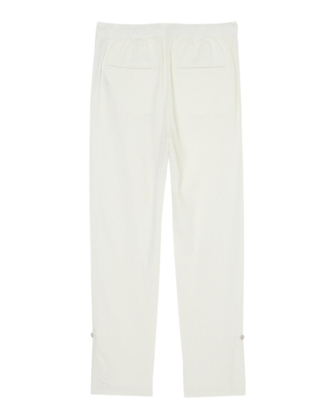 Pantalon cargo ON THE SEASHORE Blanc Femme 2/4