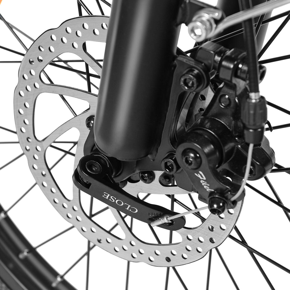 Bicicletta elettrica pieghevole SAMEBIKE CY20 con batteria da 36V 12Ah 7/7