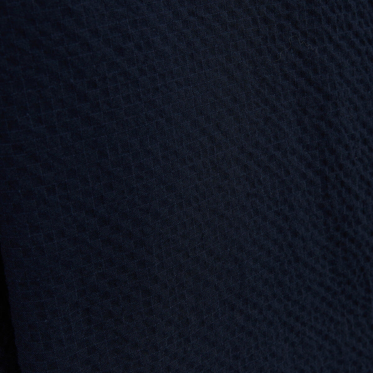 Giacca da lavoro in cotone seersucker blu navy Wilfried 3/5