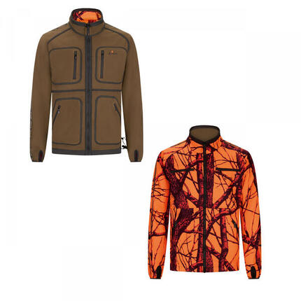 il Lago Prestige Wendejacke Asko Herren (Oliv/Orange Camouflage) Größe M