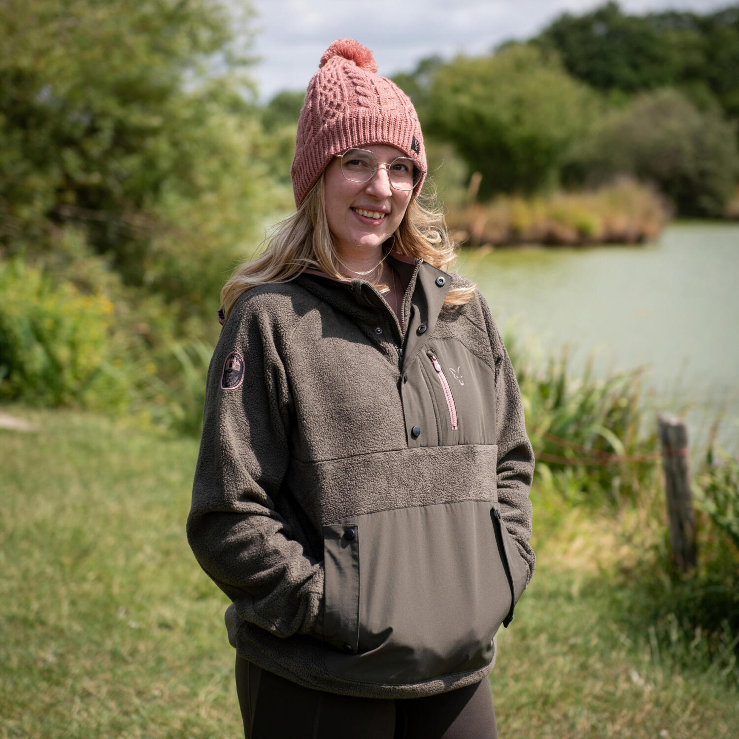 Fox Women's Explorer Fleece Hooded Jacket Damen (Olive) Größe M 4/5