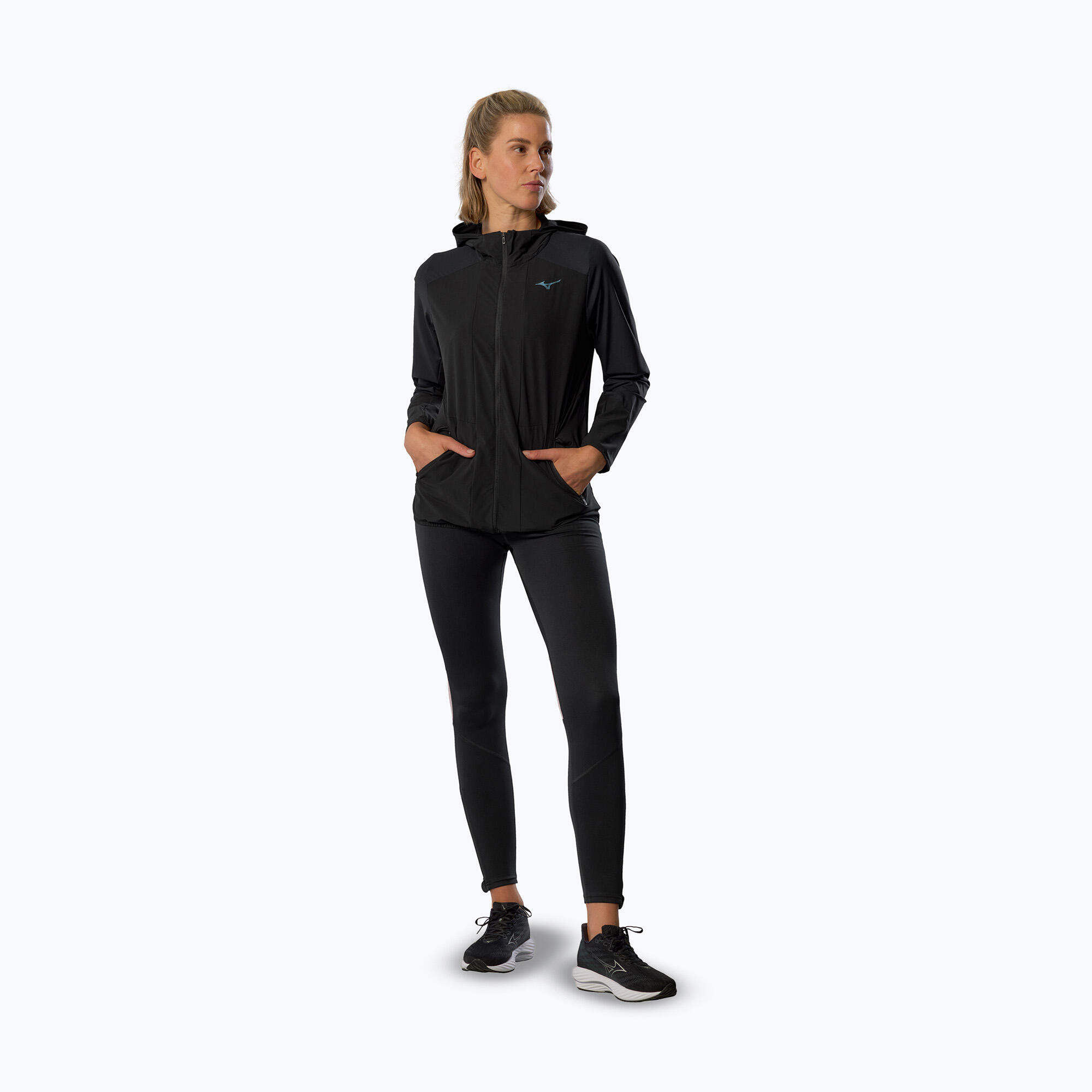 Kurtka do biegania damska Mizuno Active Alpha Hodded 2/7