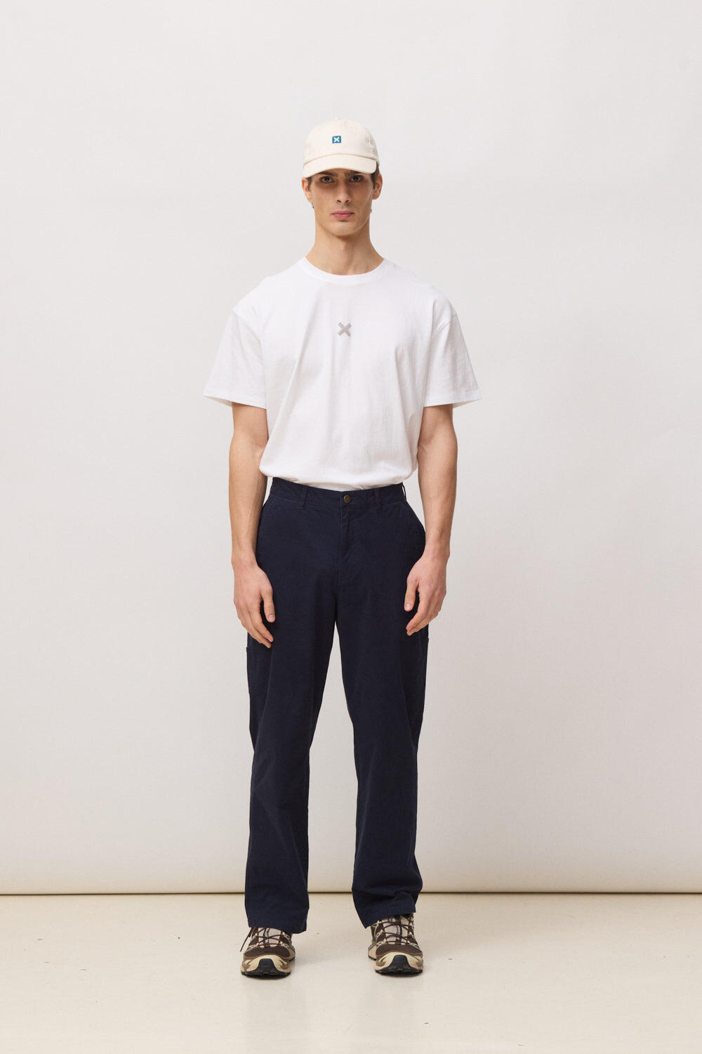 Pantalón Blue Banana Matt Straight Azul Marino de Algodón 3/4