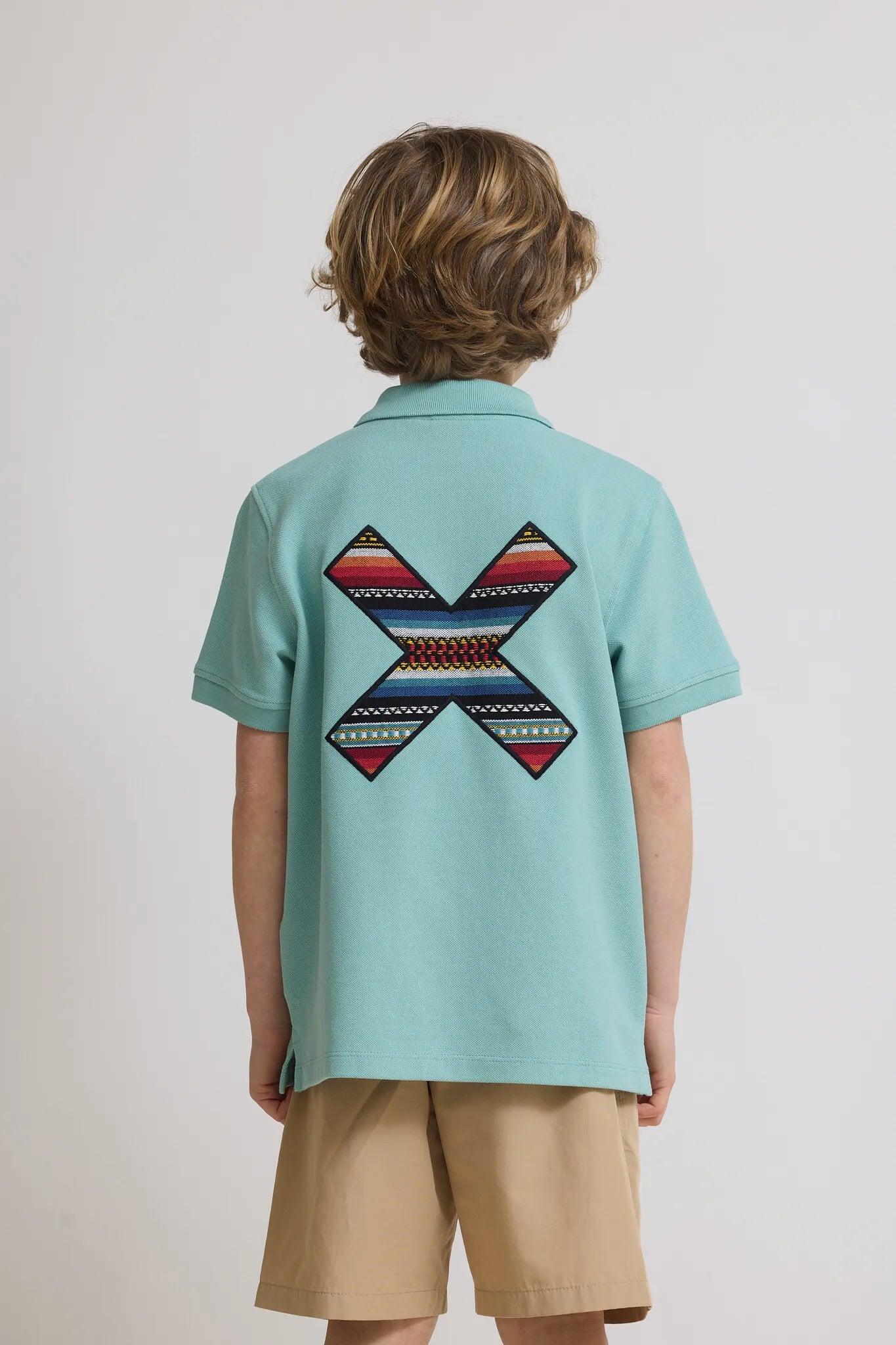 Polo Kids Blue Banana Classic Acqua de Algodón 100% Orgánico 2/4