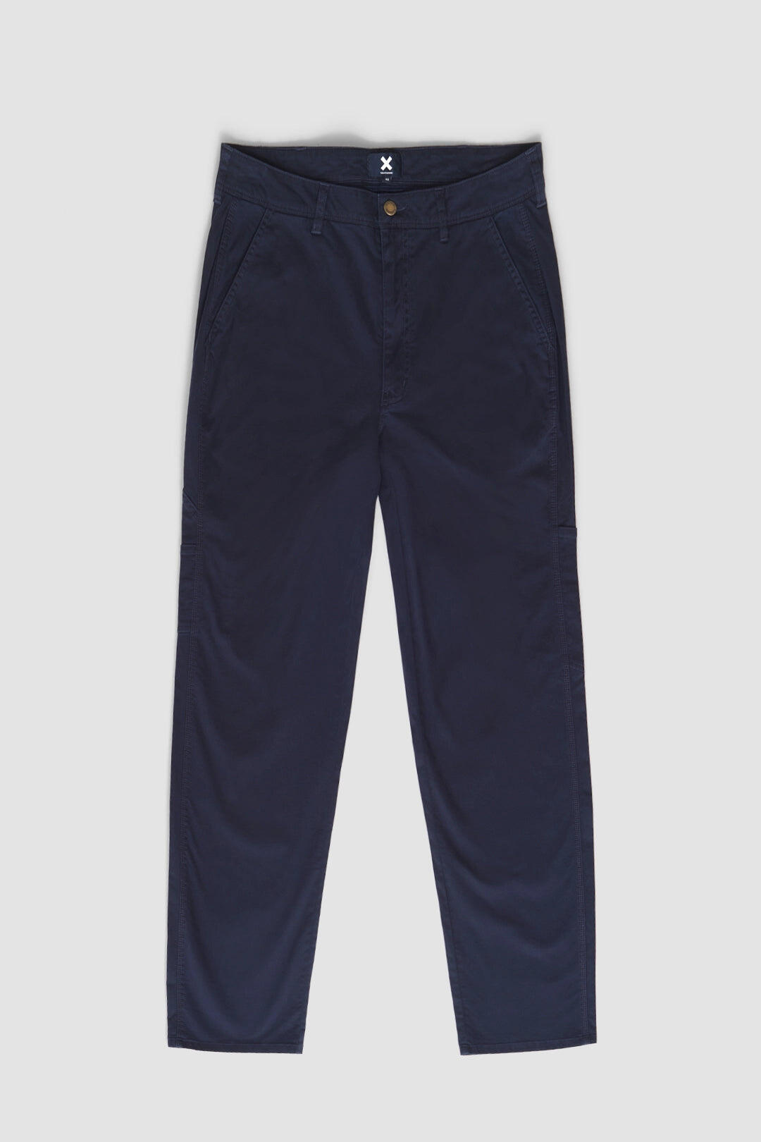 Pantalón Blue Banana Matt Straight Azul Marino de Algodón 4/4